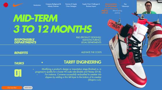 Tariff exposure analysis and 90-day response plan, Nike Vietnam